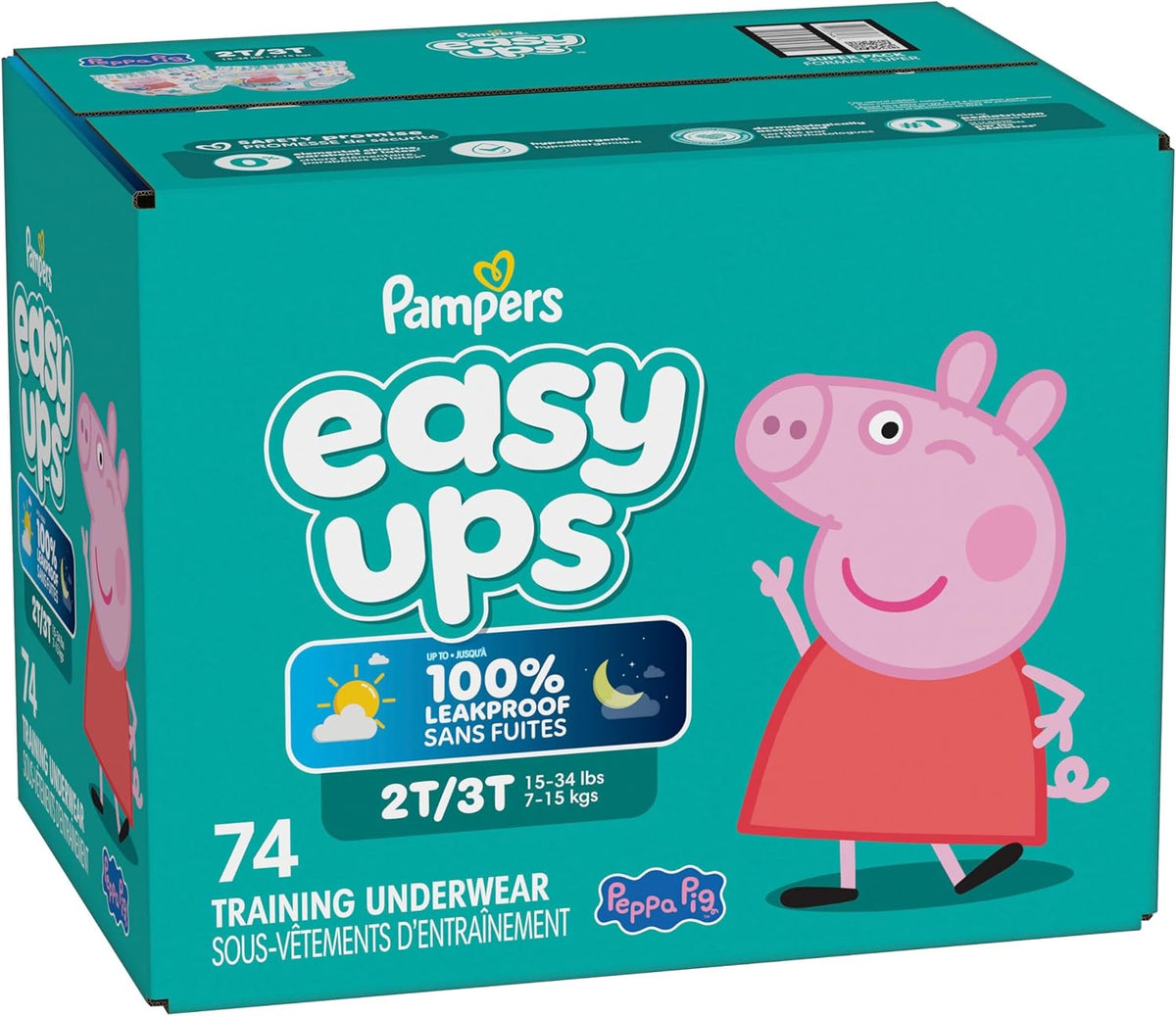 Pampers Training Pants - Easy Ups Girls & Boys - Size 2T-3T, 74 Count, My Little Pony Potty Underwear (Packaging May Vary)
