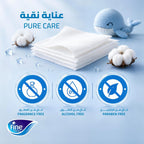 Fine Baby Aqua Wipes – Pack of 6 x 72 Sheets (432 Wipes), 99.9% Pure Water & Soft Cotton — additional view 3