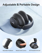 Baseus Bass BH1 NC Noise-Cancelling Headphones — Black