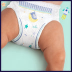 Pampers Nappy Pants Size 4 (9-15 kg / 20-33 lbs), Baby-Dry Night, 156 Nappies, MONTHLY BOX, Extra Protection All Night Long, Pull Ups