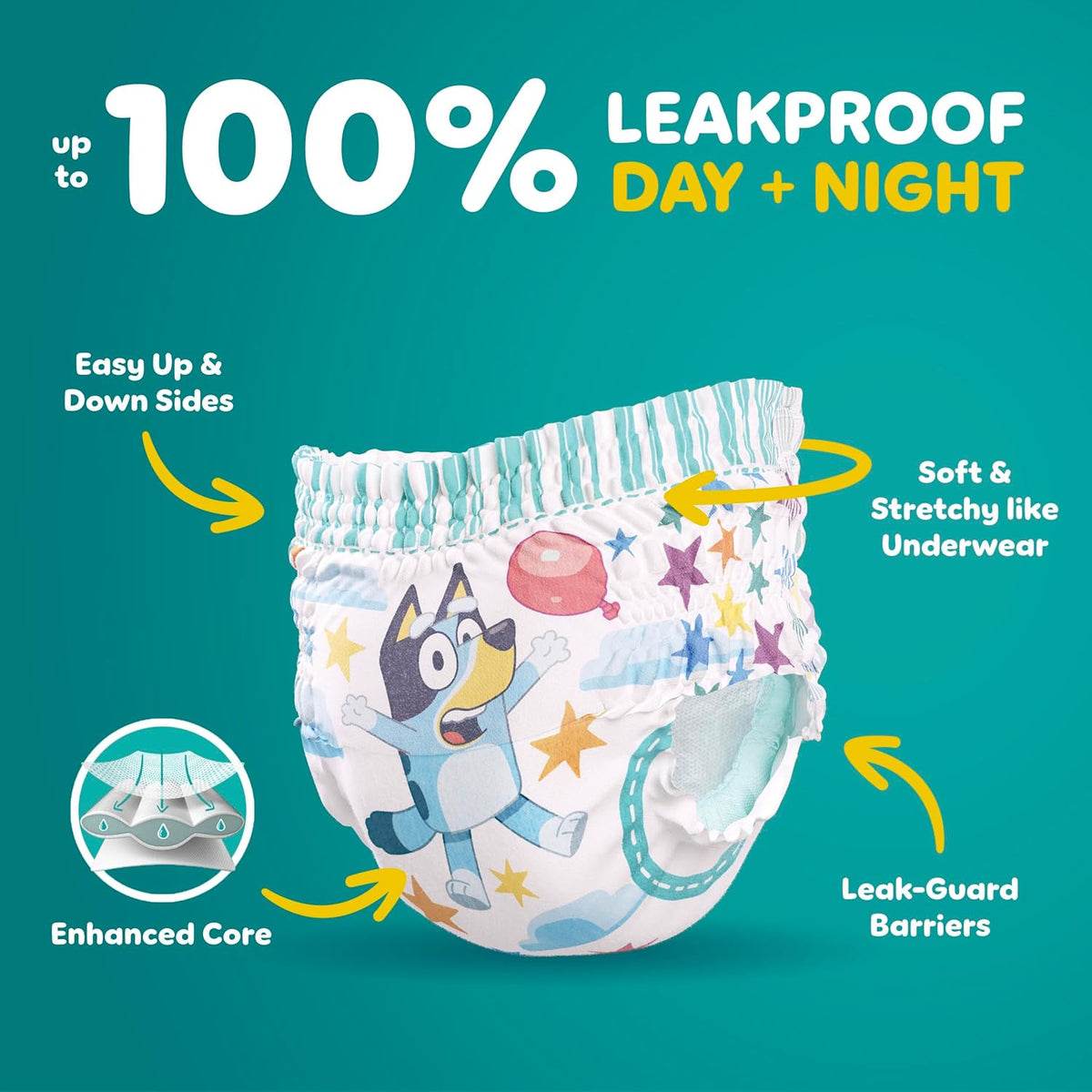 Pampers Easy Ups Training Underwear Boys, 4T-5T Size 6 Diapers, 56 Count (Packaging & Prints May Vary)