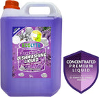 ECOLYTE+ Dishwashing Liquid Soap, Platinum Antibacterial Detergent & Perfect Shine (Lavender, 5 Liter) — additional view 2