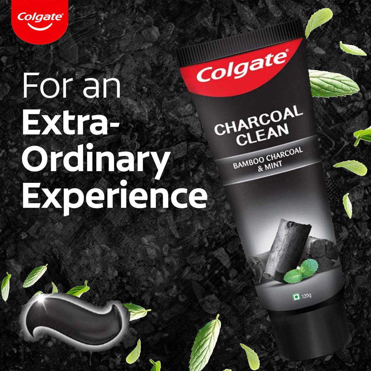 Colgate Charcoal Clean Black Gel Toothpaste, Combo Pack of 480g (120g x4) Deep Clean Tooth paste With Bamboo Charcoal & Wintergreen Mint For Plaque Removal & Tingling Fresh Mouth Experience — additional product view 2