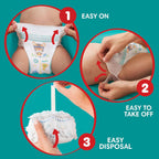 Pampers Nappy Pants Size 7, 126 Count, 17kg+, Triple Protection, Super Absorbent Core, Easy Changes