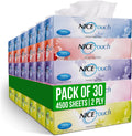 Nice Touch 2-Ply Facial Tissue Box – Pack of 30 – 4500 Soft & Fluffy Facial Tissue Sheets — front product image
