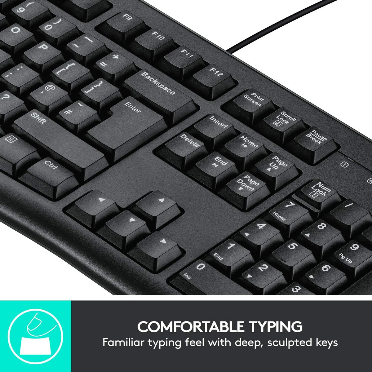 Logitech MK120 Keyboard and Mouse Combo — Black