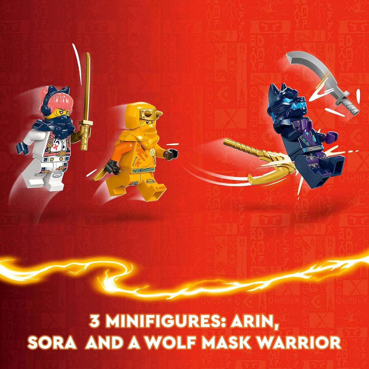 LEGO Ninjago Young Dragon Riyu Toy with 3 Mini Ninja Figures for Role Play, Kids Construction Model Kit, Gift for Boys and Girls Ages 6 and Up 71810