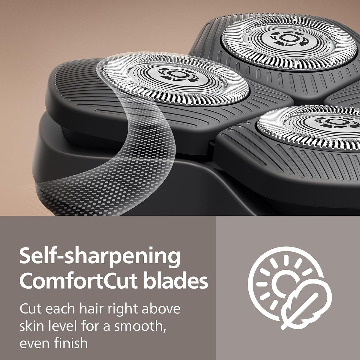 Philips Norelco Head Shaver Pro 5000 Series - Skull Shaver for Men and Women, 360° Flexing Head & ComfortCut Blades for Clean Shave, Gentle on Skin, Model HS5980/40 — Black
