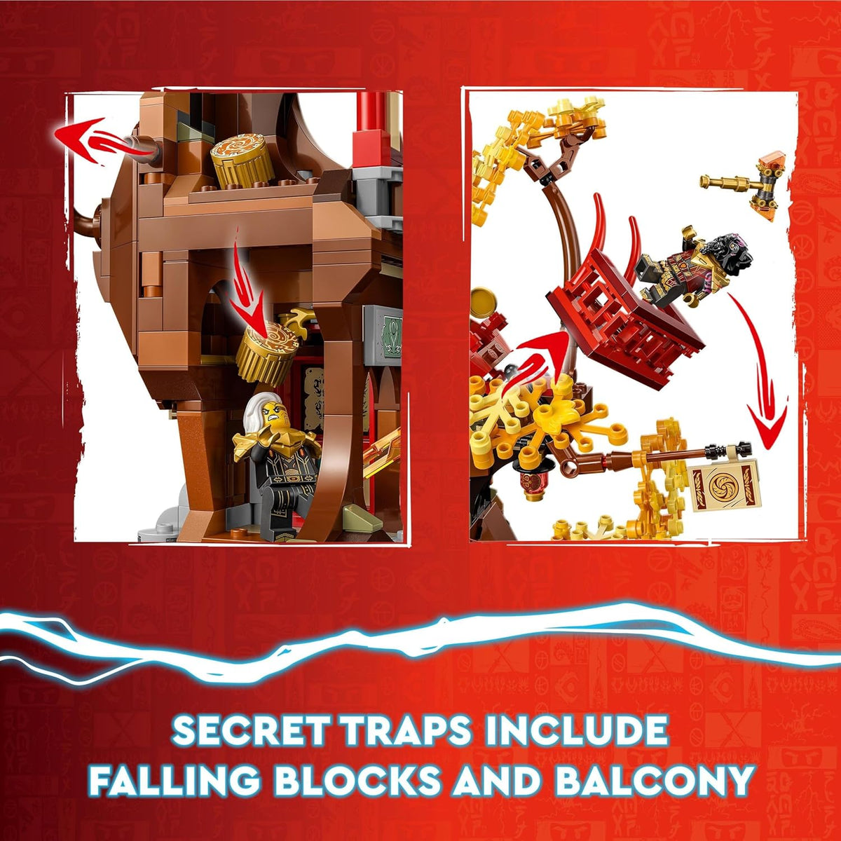 LEGO® NINJAGO® Temple of the Dragon Energy Cores 71795 Building Toy Set (1,029 Pieces)