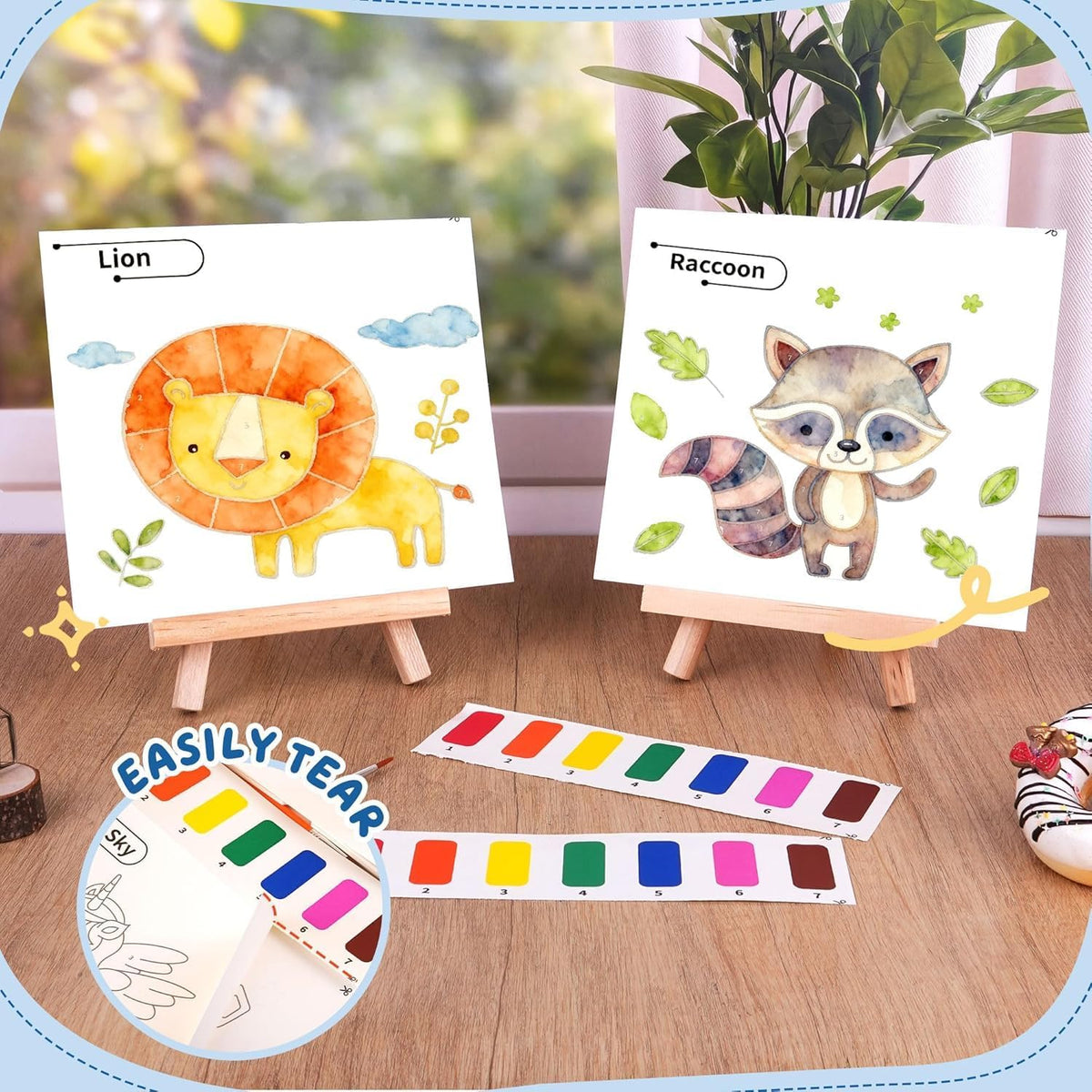 YPLUS Paint with Water Activity Books — Animals