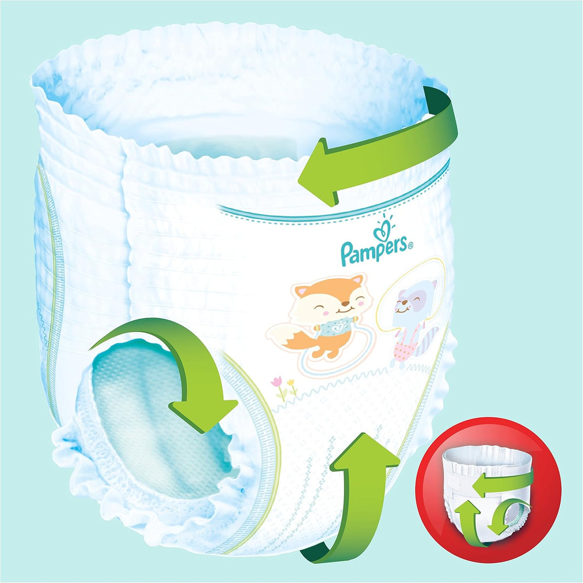 Pampers Baby-Dry Pants Size 5 (12-17 kg) Nappies with Air Channels Pack of 1 (Pack of 64)