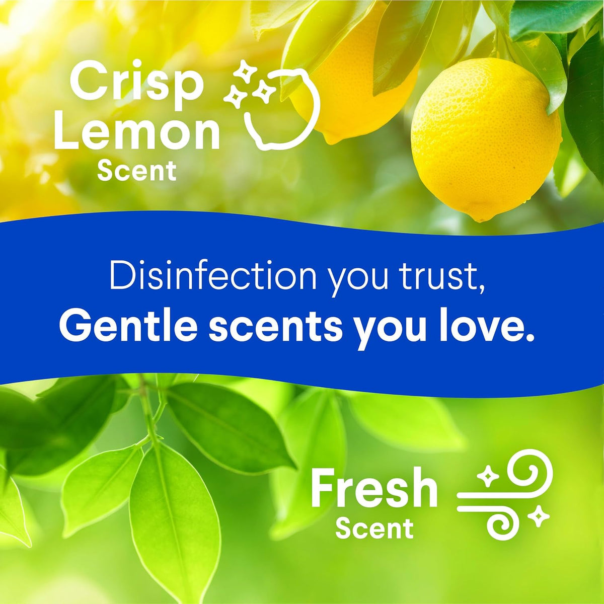 Clorox Disinfecting Wipes, Fresh Scent & Crisp Lemon Triple Pack x 35, Cleans 3x Better, Kills 99.9% of Viruses and Bacteria — additional view 4