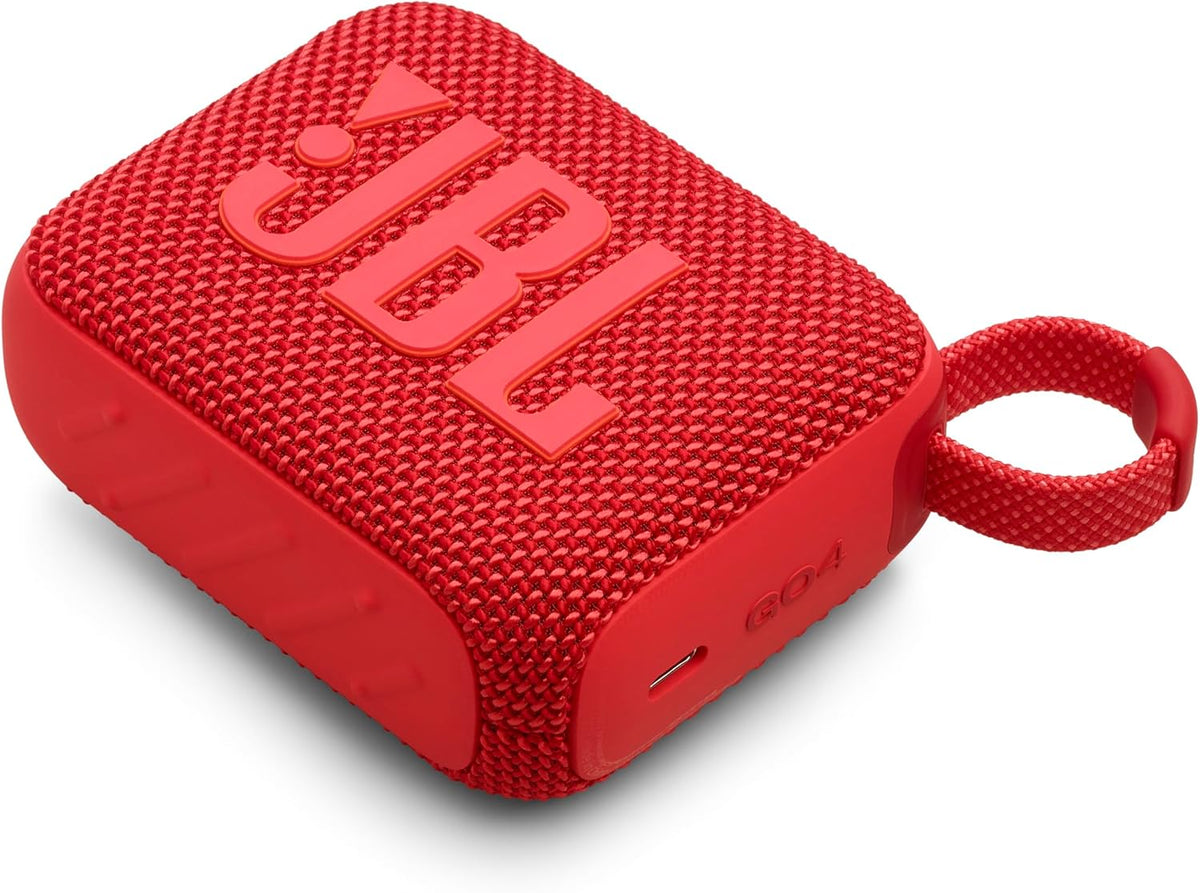 JBL Go 4 Portable Bluetooth Speaker — Red