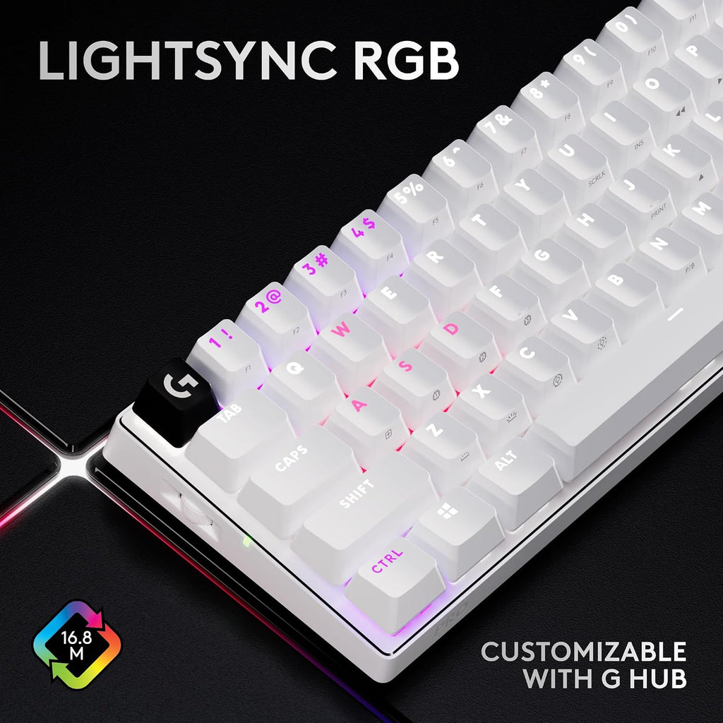 Logitech G PRO X 60 LIGHTSPEED Gaming Keyboard — White