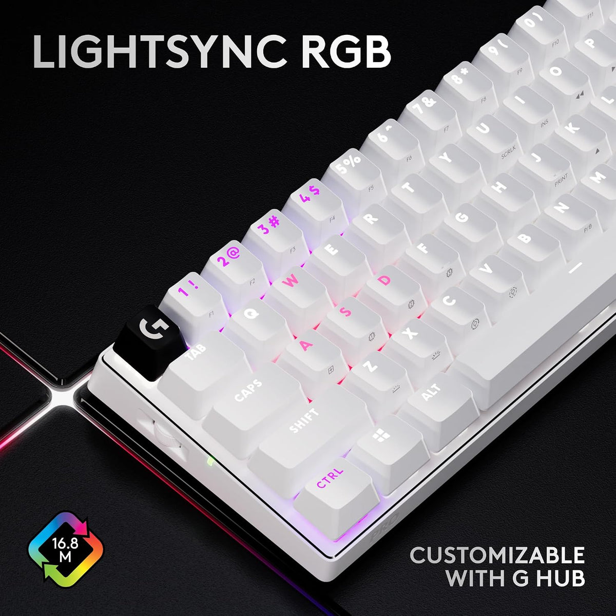 Logitech G PRO X 60 LIGHTSPEED Gaming Keyboard — White