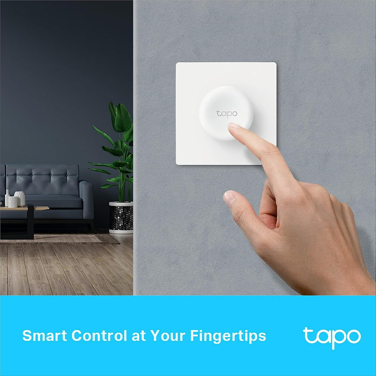 Tapo TP-Link S200D Smart Remote Dimmer Switch, Multiple Ways Control, Real-Time Notifications, No wire Required, Battery included, Hub Required sold separately, Easy Setup and Use