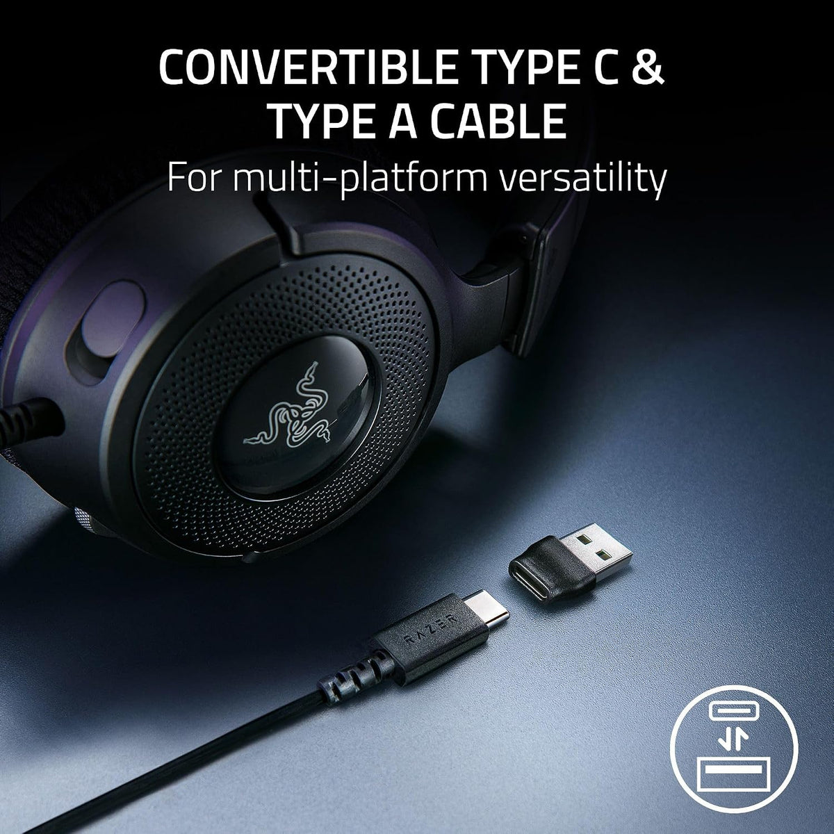 Razer Kraken V4 X Wired Gaming Headset — Black — product image 6