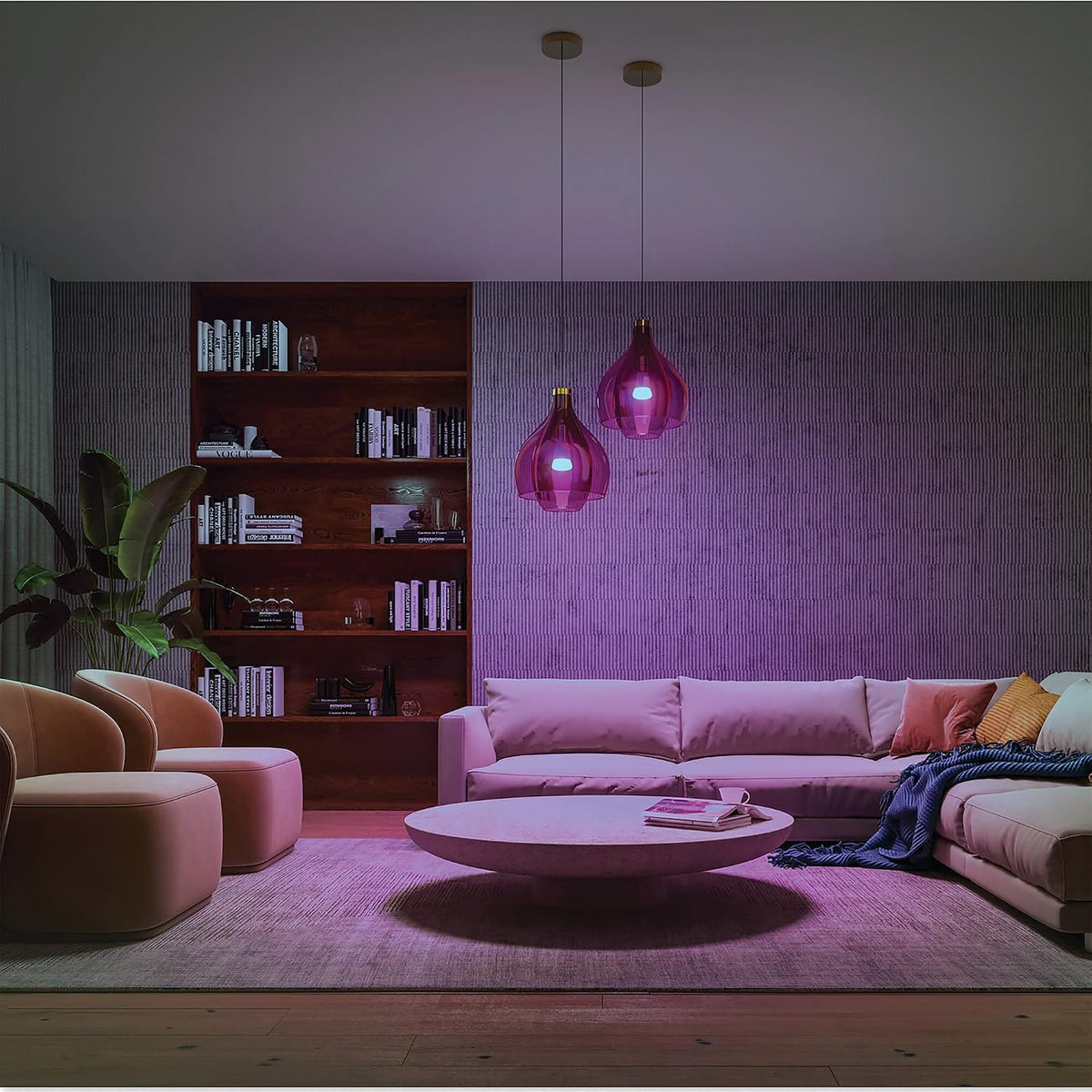 Philips Hue White & Colour Ambiance A60 E27 11W Smart LED Bulb,929002468801 — White and Colour Ambiance