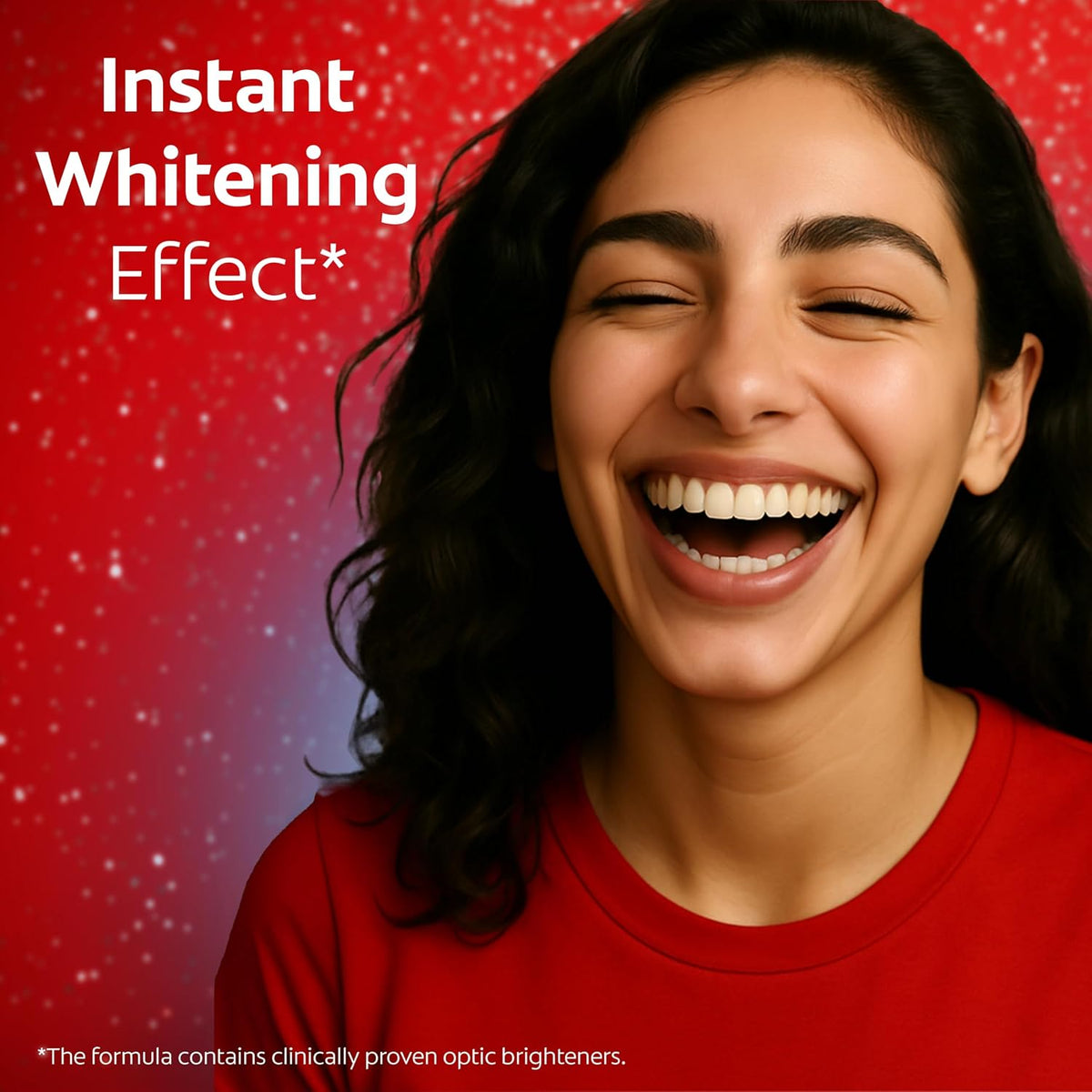 Colgate Optic White Instant Whitening Toothpaste - Fluoride Formula, Enamel Safe for Daily Use, 2x75ml, 2 Pack — additional product view 2