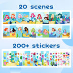 YPLUS Sticker & Paint Activity Book — Mermaid