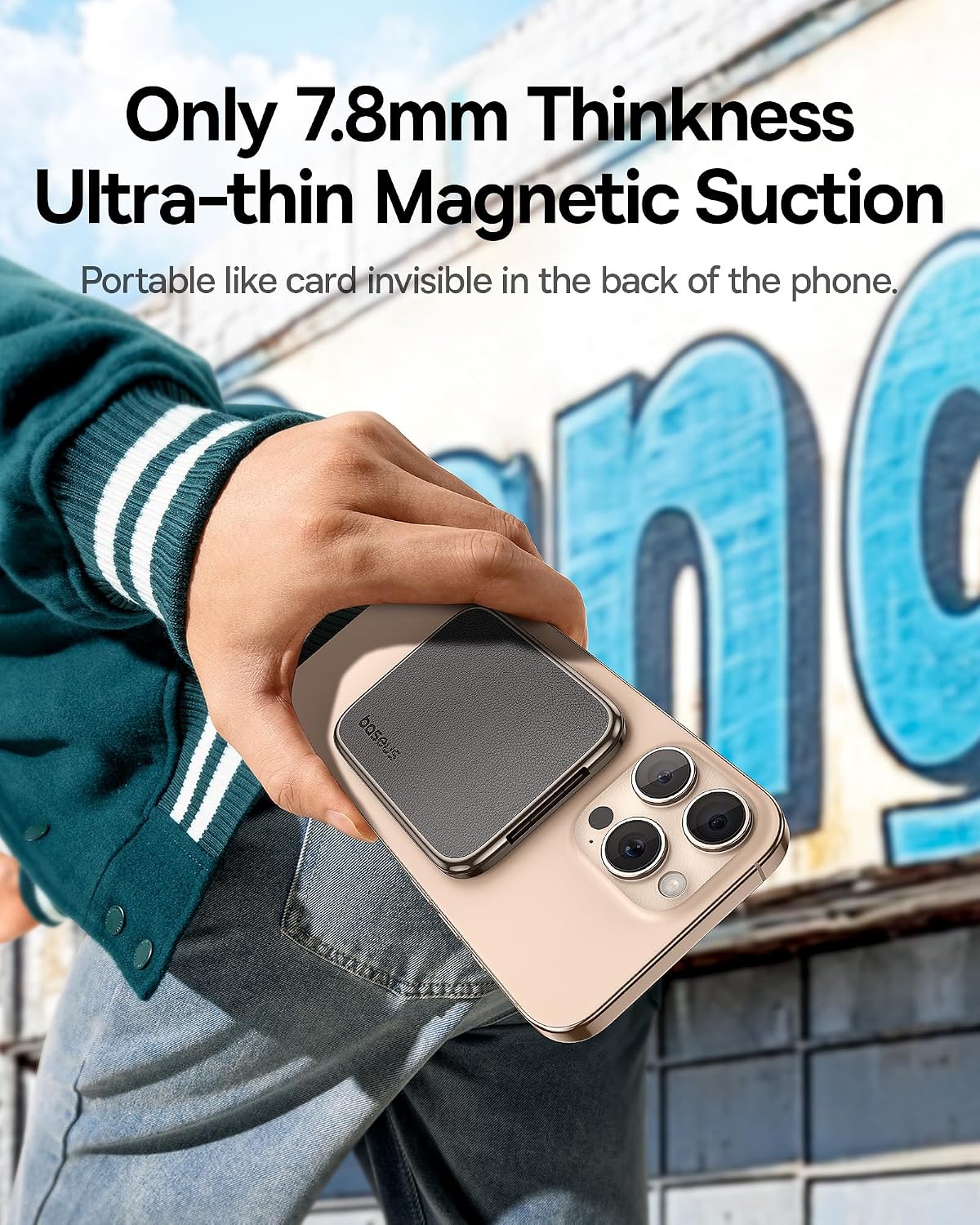 Baseus PrimeTrip VX1 Magnetic Foldable Phone Holder, 3-Axis Adjustable, Ultra-Thin, Dual-Sided Magnetic Design, Hands-Free Use, Stable & Durable, Universal — 360° Rotation-3-Axis — Black