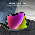 Belkin UltraGlass iPhone 14 Plus, iPhone 13 Pro Max Screen Protector, AntiMicrobial-Treated, Easy Bubble Free Application with Included Installation Guide Tray, 9H Hardness Tested, Tempered Glass