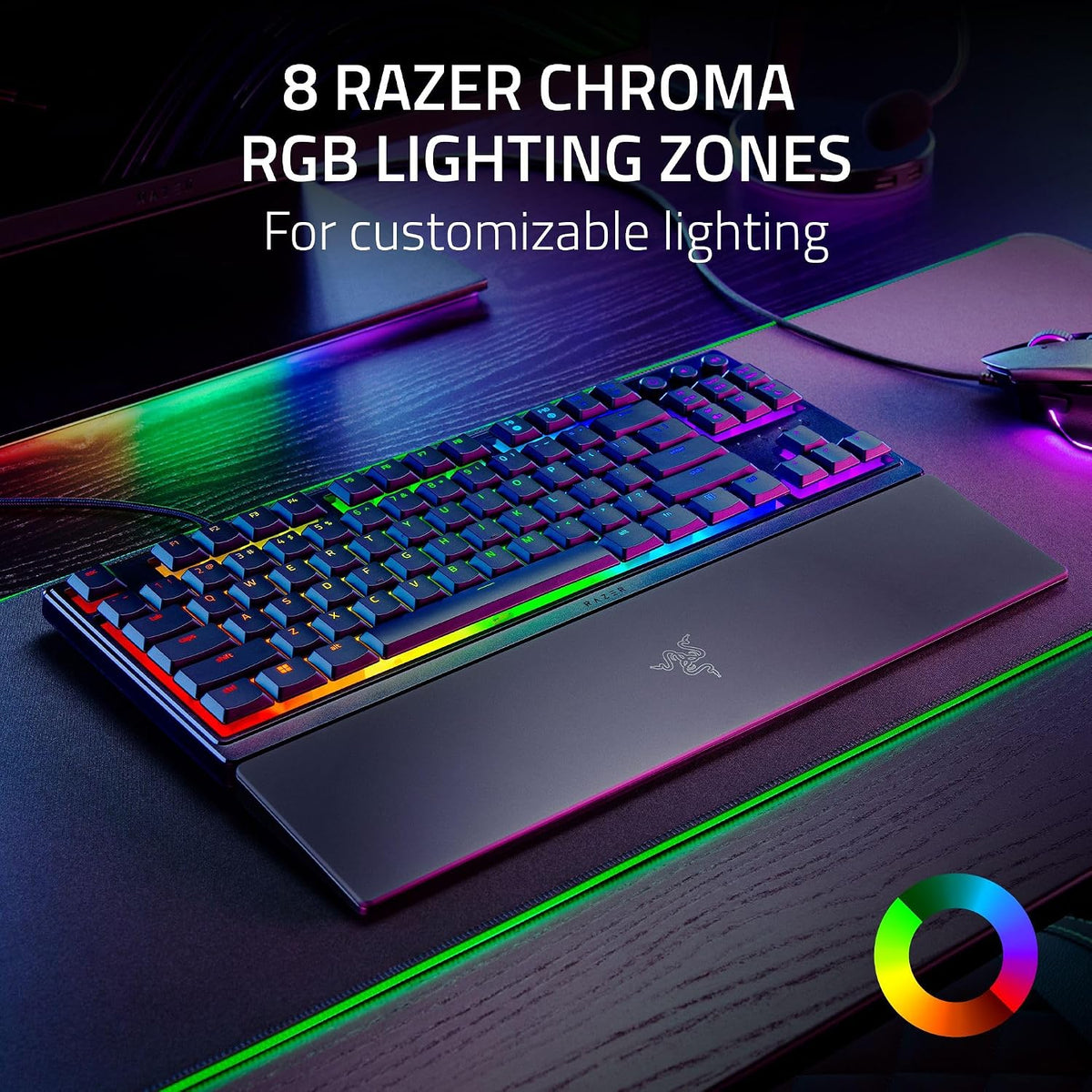 Razer Ornata V3 TKL Gaming Keyboard — Black — product image 7