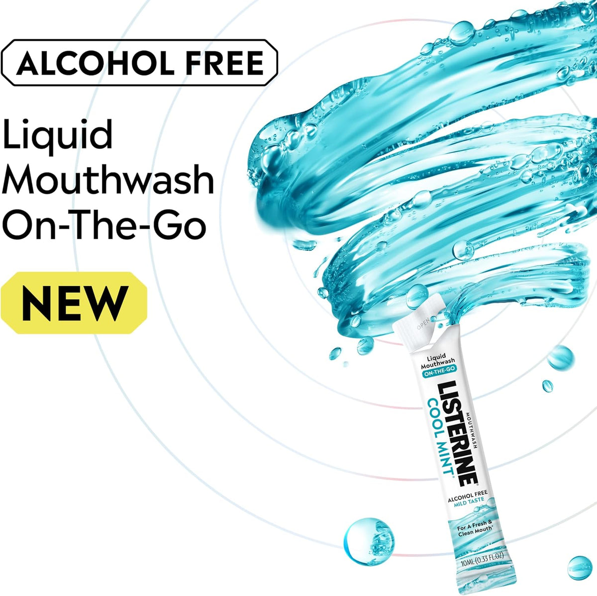 Listerine On-The-Go Cool Mint Mouthwash Packets, 30-Pack — additional product view 2