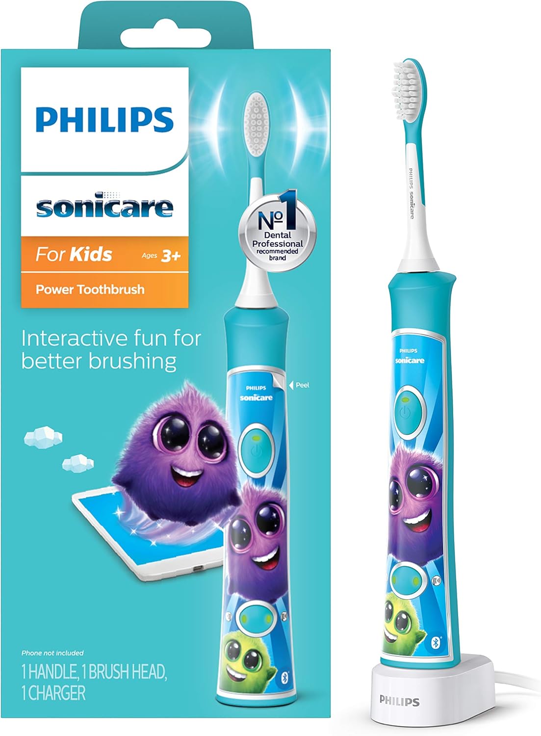 Philips Sonicare Philips for Kids Connected Sonic Electric Toothbrush — Turquoise