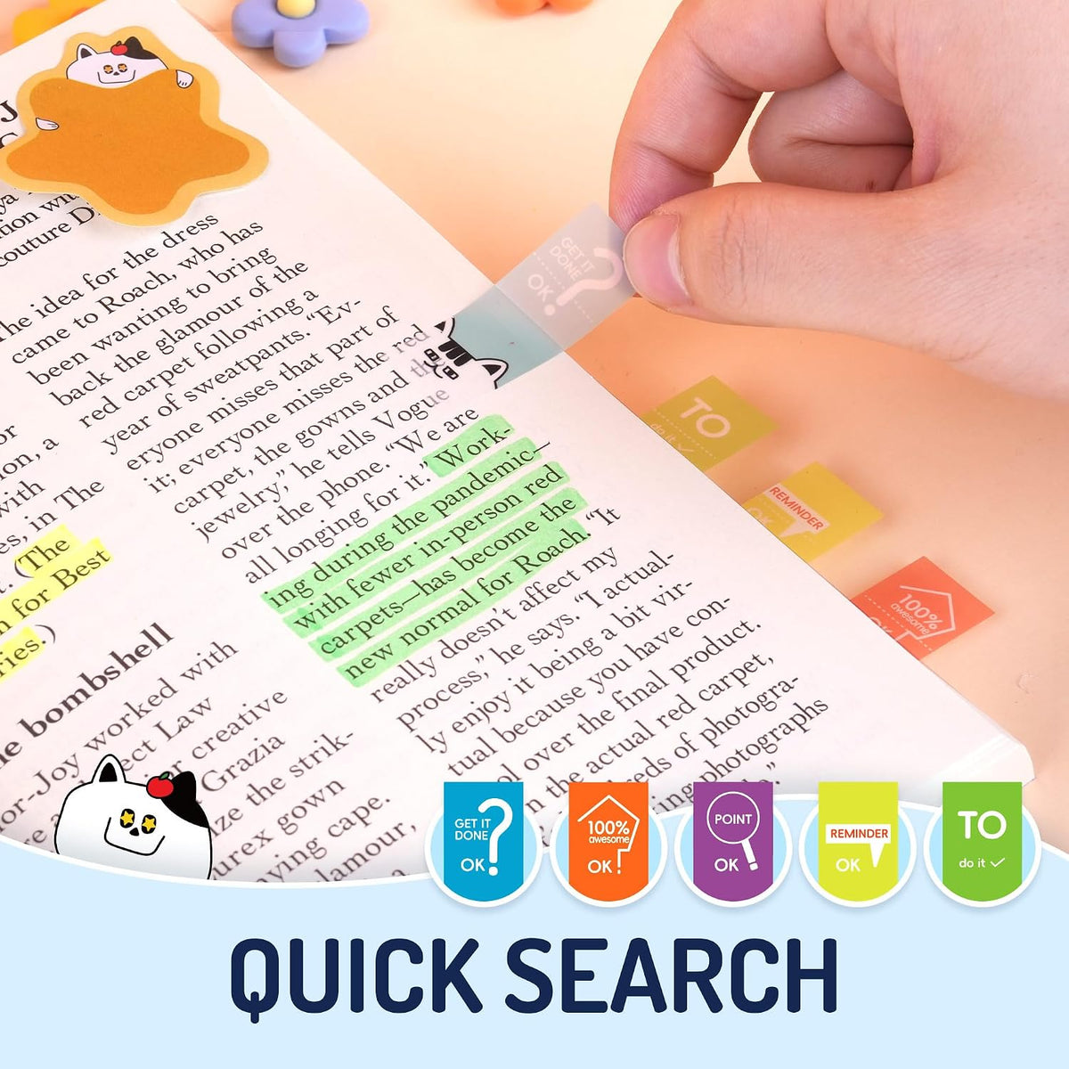 YPLUS Teacher Cat Sticky Notes — Teacher Cat