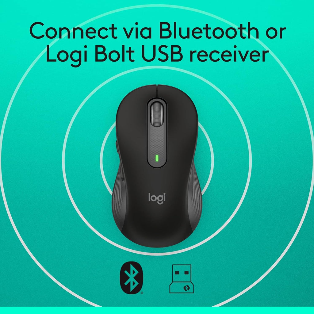 Logitech M650 Wireless Mouse — Graphite