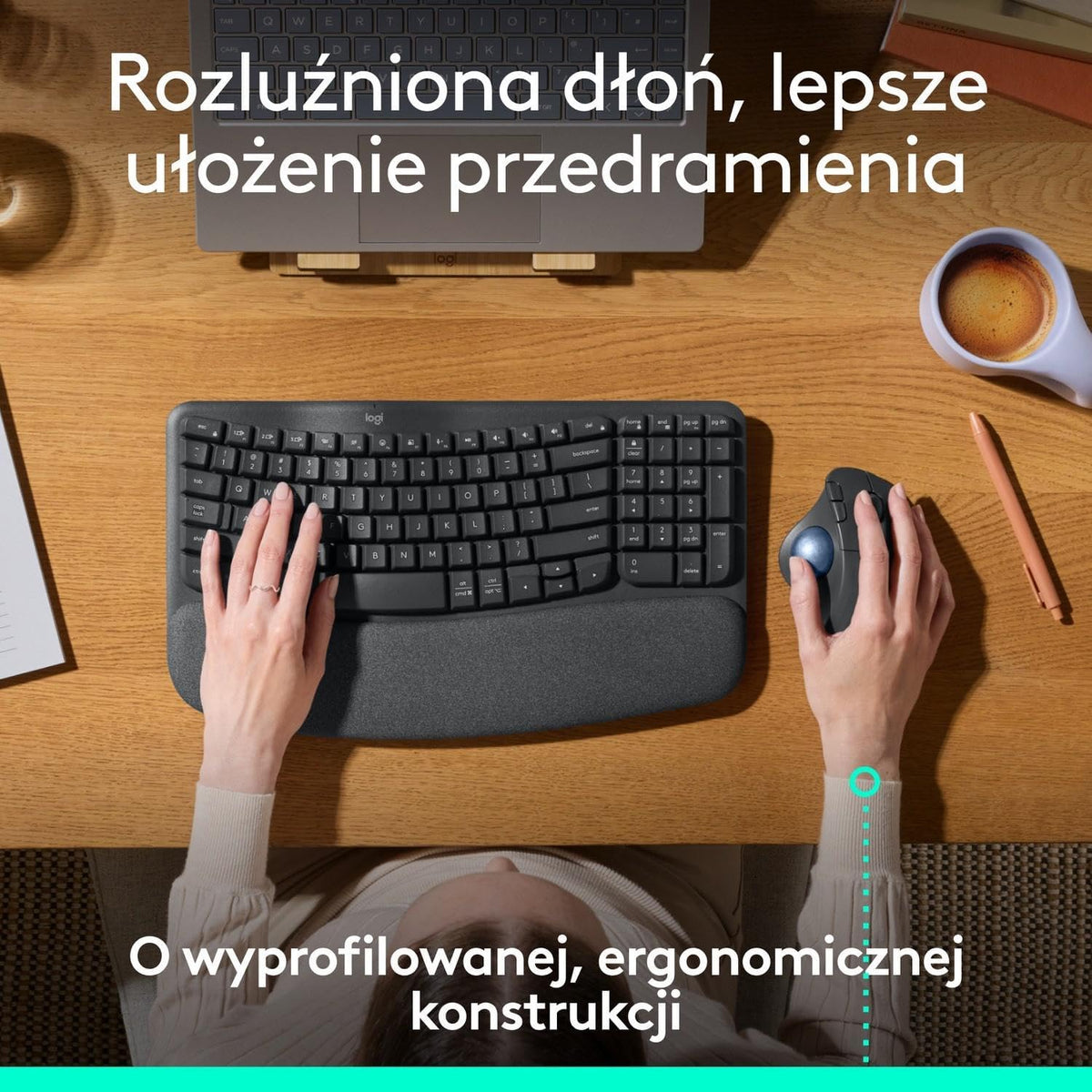 Logitech ERGO M575S Wireless Mouse — Graphite