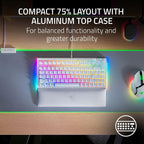 Razer BlackWidow V4 75% Mechanical Gaming Keyboard — White — product image 3
