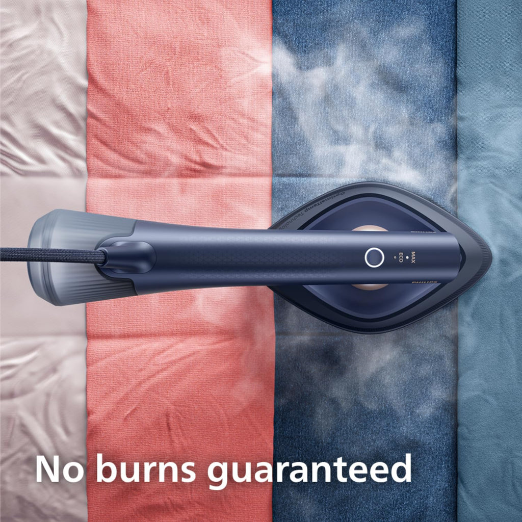 Philips OneTurn Iron & Steamer, 1800W, 45g/min Steam Rate, 90g Steam Boost — dark blue
