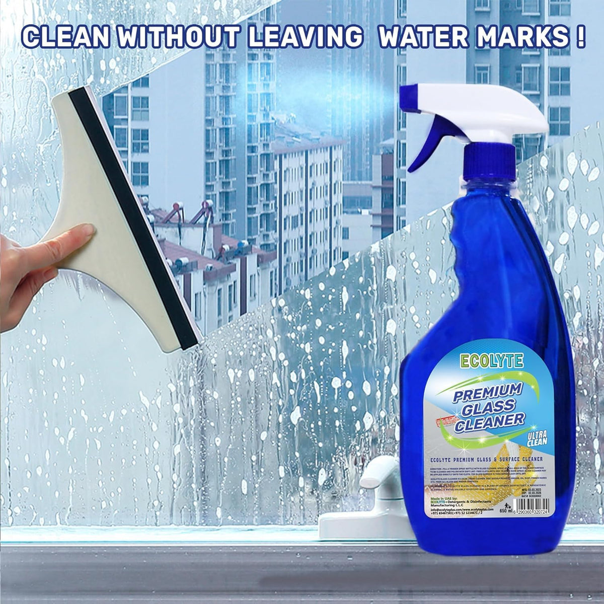 Ecolyte+ Disinfectant Ecolyte+ Premium Glass Cleaner & Surface Cleaner Liquid Detergent, surface cleaner, window cleaner, and Screen Cleaner Liquid | Kills 99.99% of Germs (Pack of 2) — additional view 4