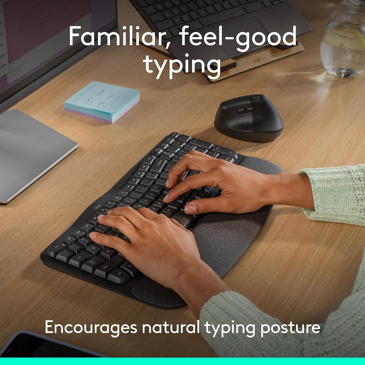 Logitech Wave Keys Keyboard — Graphite