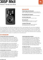 JBL Professional 305P MkII 5-Inch Powered Studio Monitor