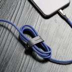 Baseus PD 2.4A Lightning Cable, Fast Charging, Data Transfer, Light Intelligent Power-off, LED indicator Charging Cable — Blue
