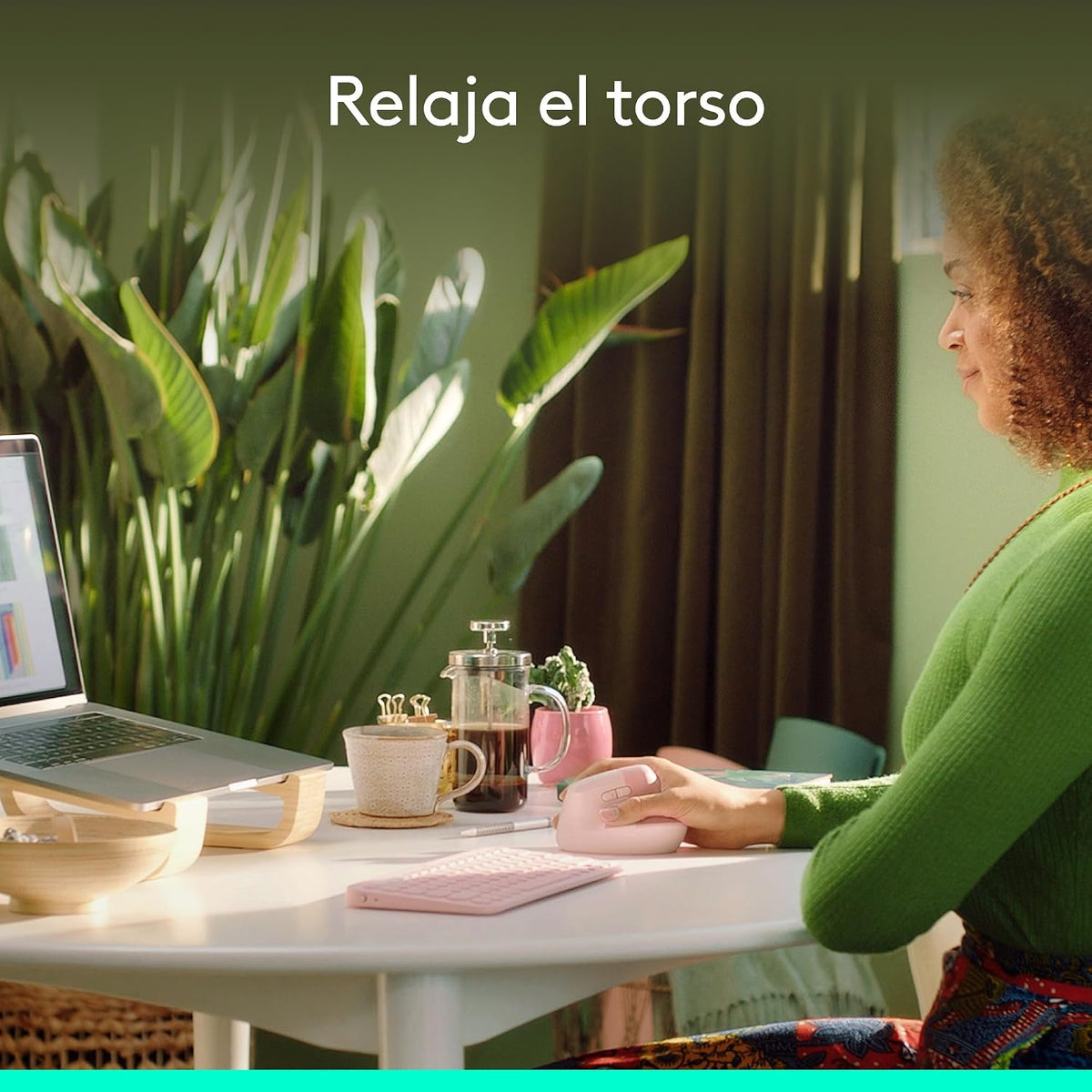Logitech Lift Vertical Wireless Mouse — Rose