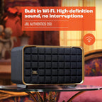 JBL Authentics 200 Wi-Fi and Bluetooth Speaker — Black