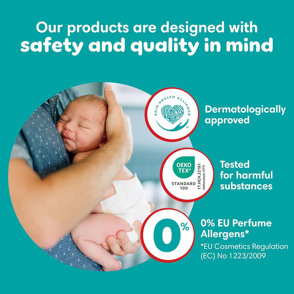 Pampers Nappy Pants Size 7, 126 Count, 17kg+, Triple Protection, Super Absorbent Core, Easy Changes