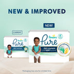 Pampers Pure Protection Diapers - Size 6, 72 Count, Hypoallergenic Premium Disposable Baby Diapers