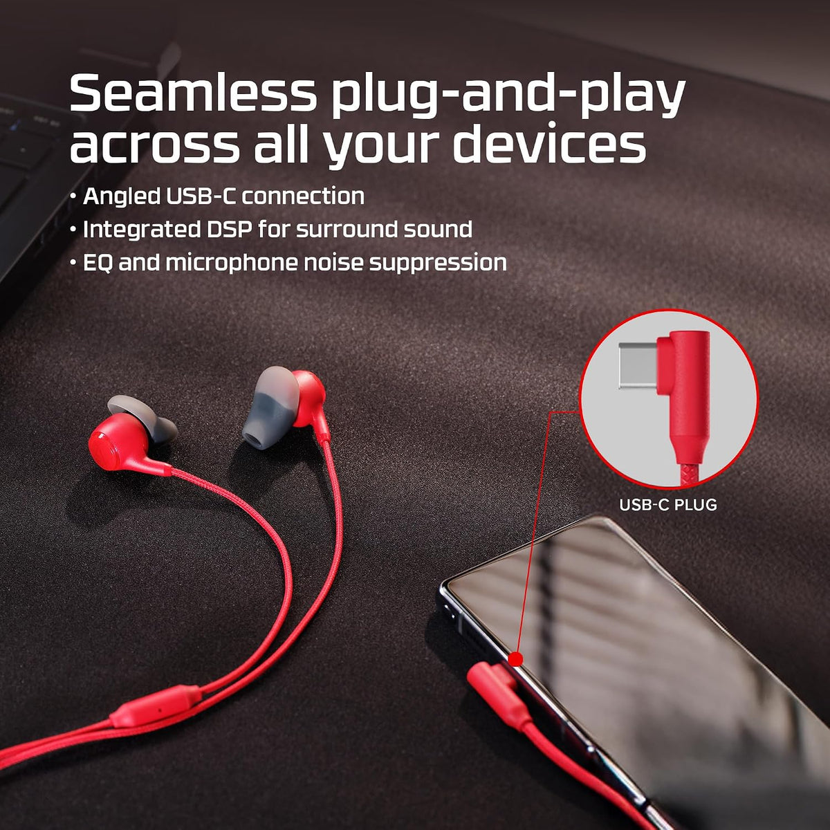 HyperX Cloud Earbuds III S Red — product image 5