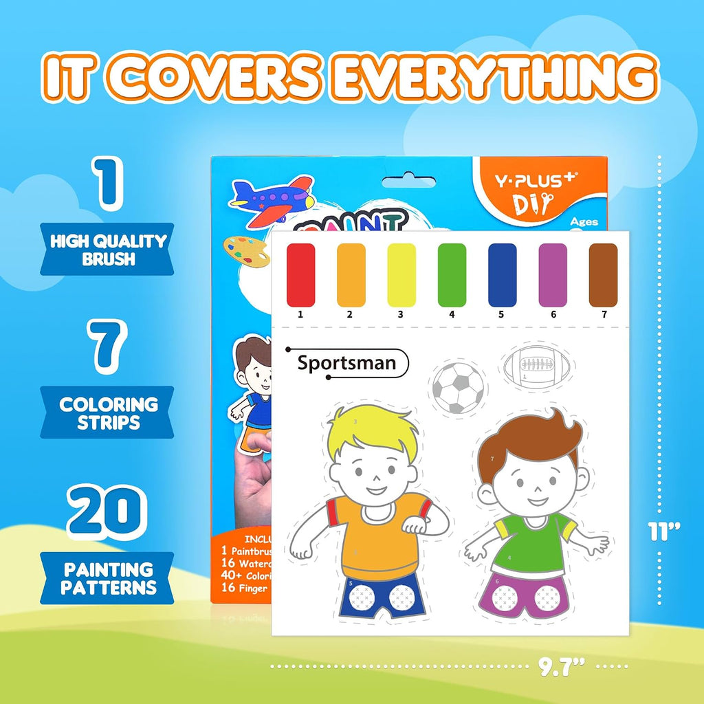 YPLUS Paint with Water Activity Books — profession