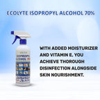ECOLYTE+ Isopropyl Alcohol 70% With Moisturizer + Vitamin E + Perfume, Antiseptic, Disinfectant, First Aid, Multipurpose Formula, Hand & Surface Sanitizer, Rubbing Alcohol, kills 99.9% Germs (500 ml) — additional view 4