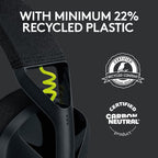 Logitech G435 Wireless Gaming Headset — Black / Neon Yellow