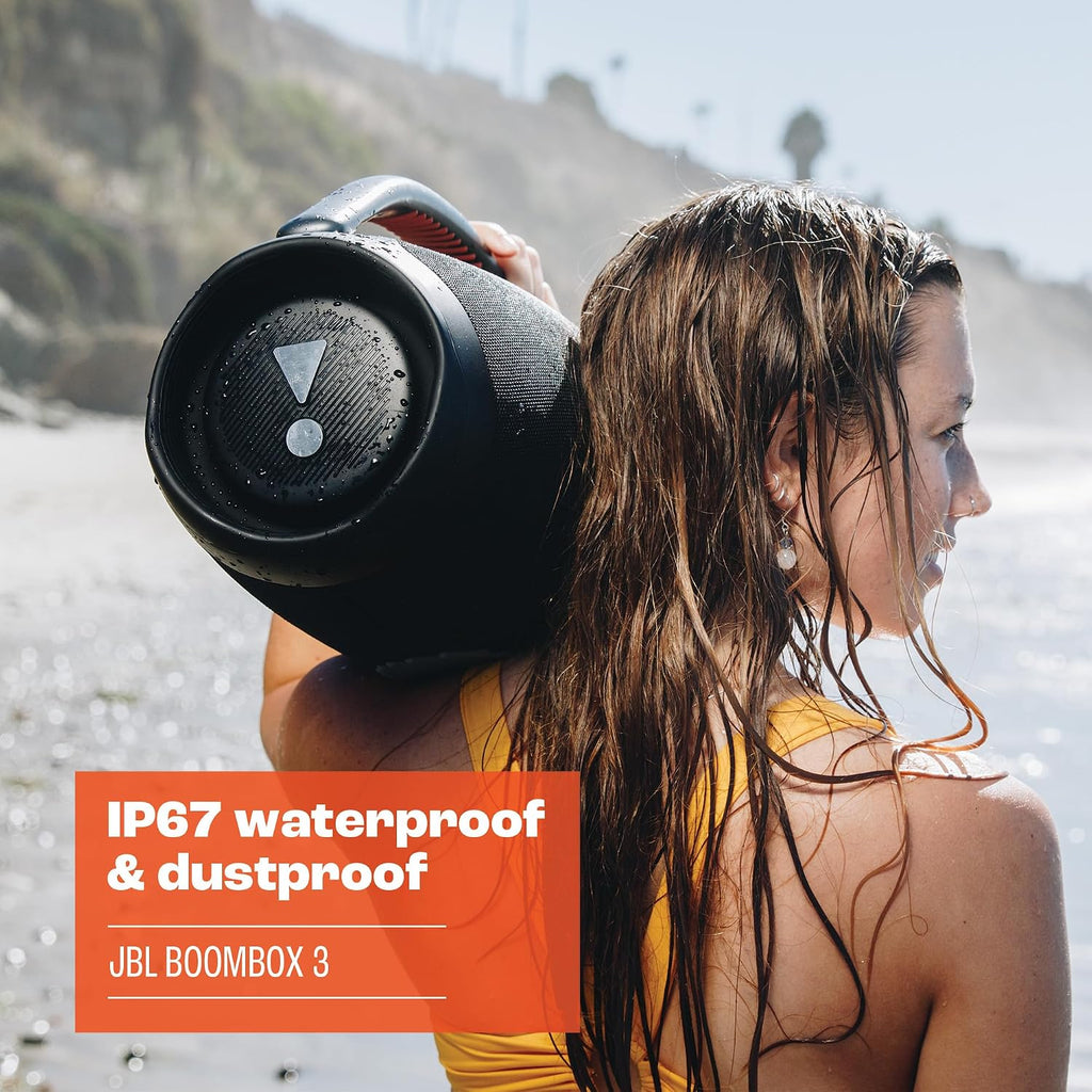 JBL Boombox 3 Portable Bluetooth Speaker — Black