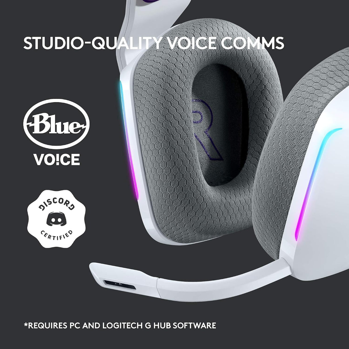 Logitech G733 Wireless Gaming Headset — White
