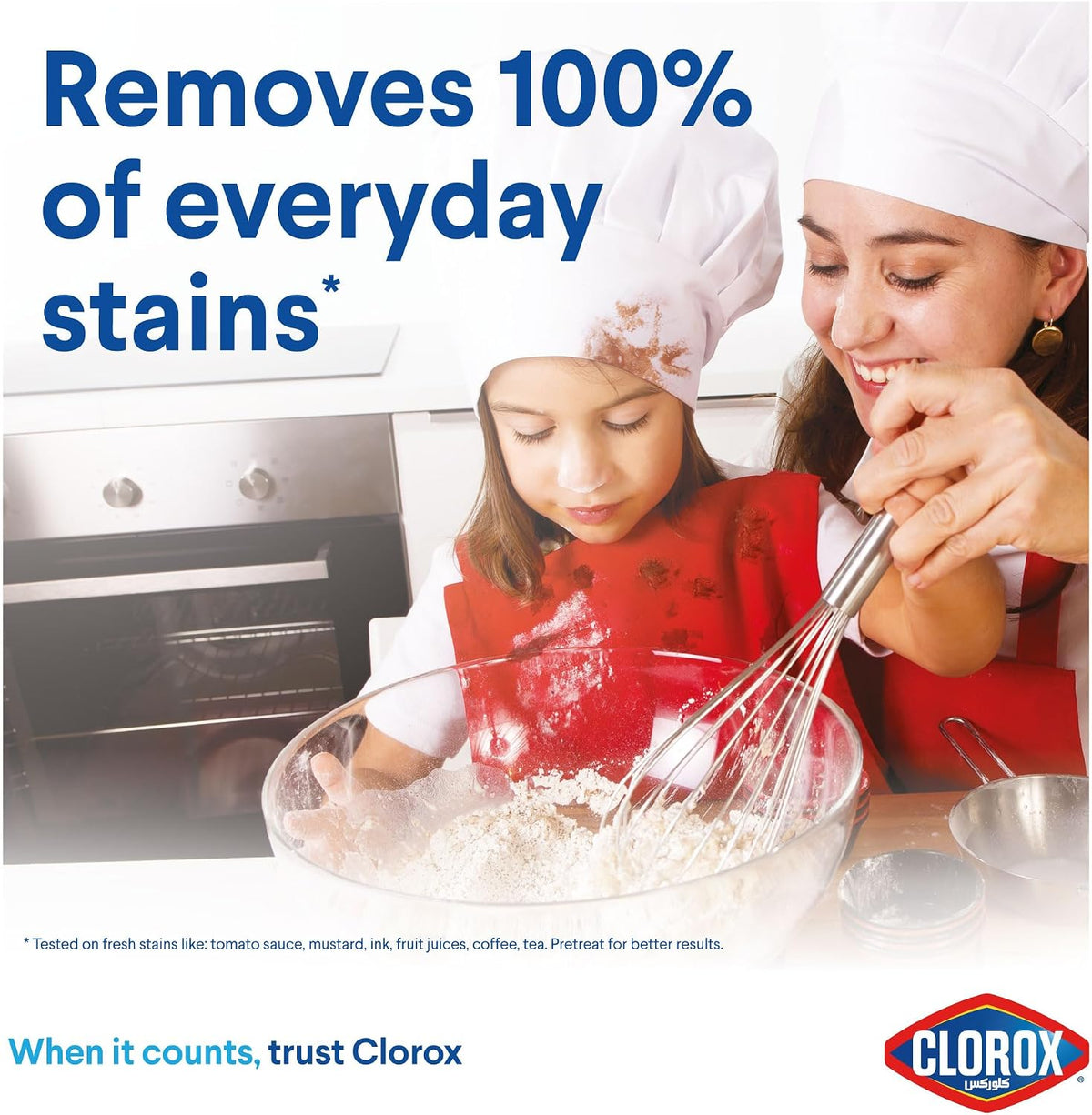 Clorox Powder Ultra Stain Remover and Supreme Whitener For White Clothes, 900g, Kills 99.9% of Germs — additional view 2