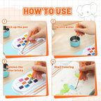 YPLUS Paint with Water Activity Books — All-in-One Painting Set